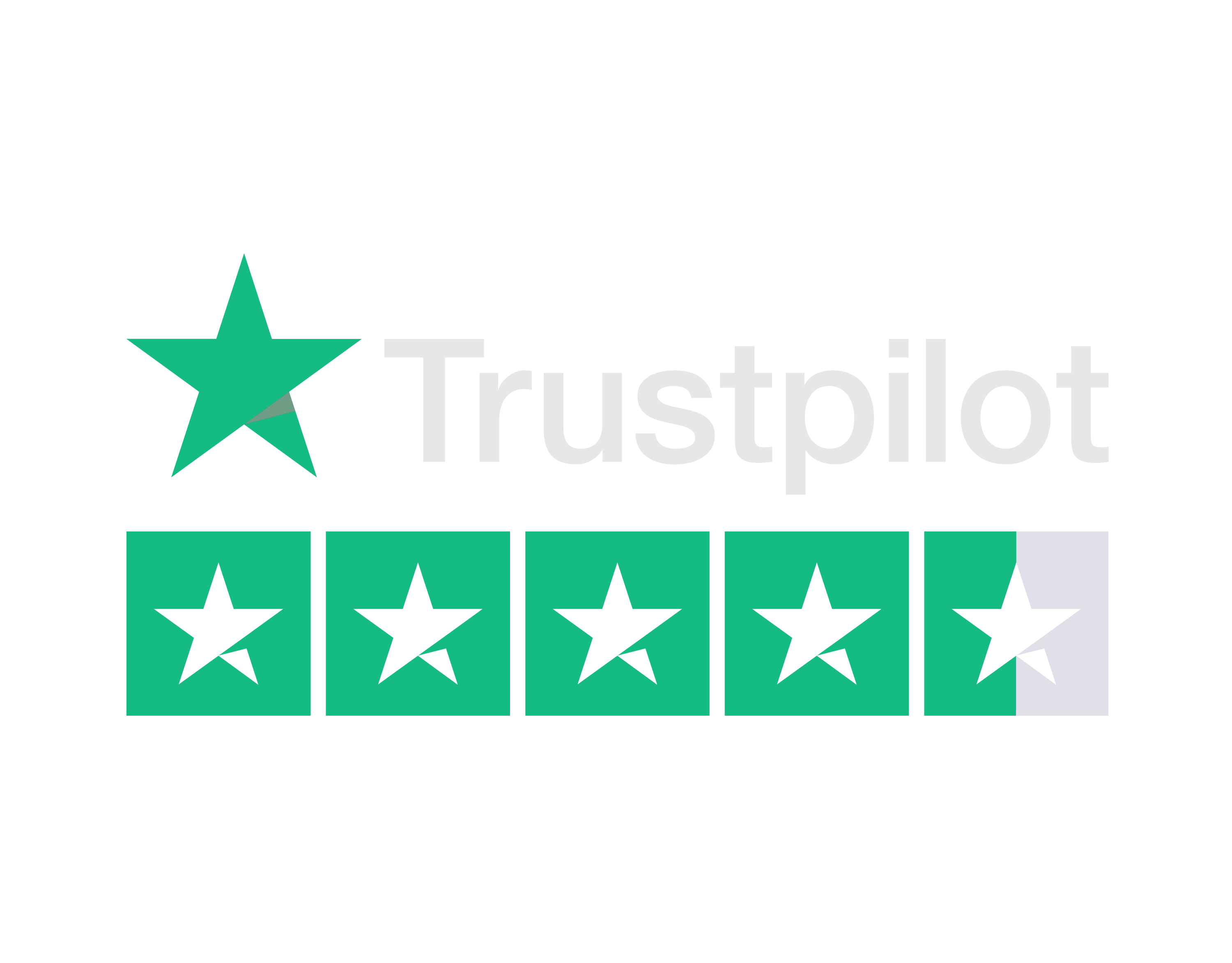 Trustpilot 4.5 Star Reviews